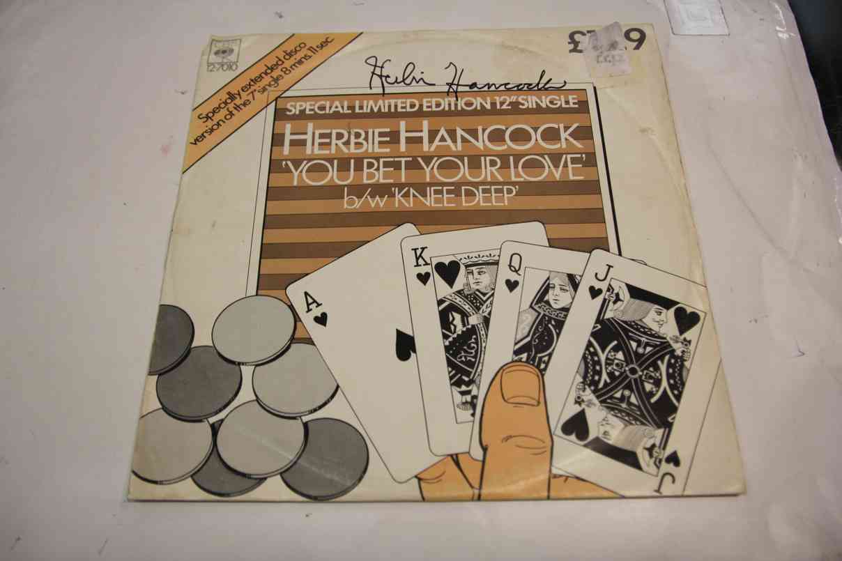 HERBIE HANCOCK - YOU BET YOUR LOVE - S ORIGINÁL PODPISEM